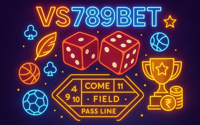 Craps table with dice, representing a craps betting guide.